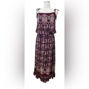 Xhilaration Purple and Pink Maxi Dress